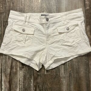 Aeropostale Women's White Cargo Shorts Size 12